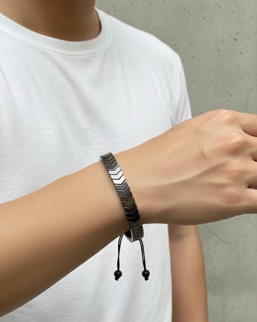 Matte Gunmetal Arrowhead Bracelet